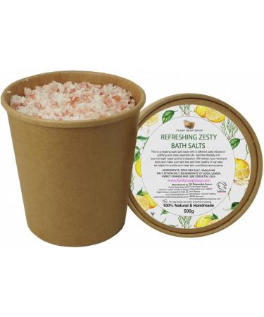 Refreshing Zesty Bath Salts - 100% Natural 500g | Shop Internationally for Relaxation & Wellness - Buy Online on GoSupps.com
