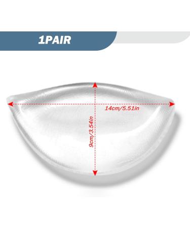 Soft Silicone Bra Inserts - Invisible Push Up Enhancers | Self-Adhesive Waterproof Bikini & Sports Bra Pads | 1 Pair for Weddings & Swimwear - Buy Online on GoSupps.com