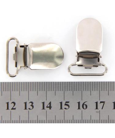 Vklopdsh 20x Silver Suspenders for Hairpins & Straps 20mm Adjustable Hook Accessories for Women - Buy Online on GoSupps.com