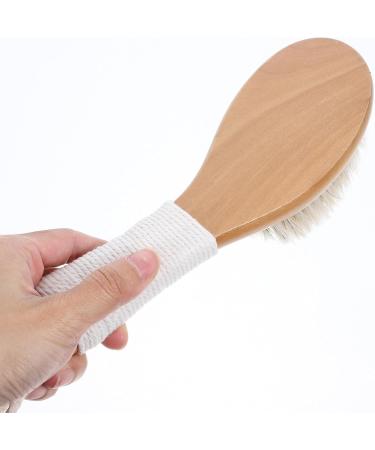 PATKAW Body Bathing Brush Horsehair Back Scrubber Bath Exfoliating Brush Bathroom Body Scrubber - Buy Online on GoSupps.com