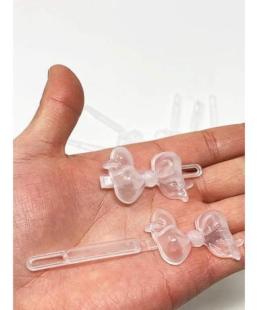 Tara Girls Self Hinge Plastic Bow Hair Barrettes Set of 2 (BR20) - Buy Online on GoSupps.com
