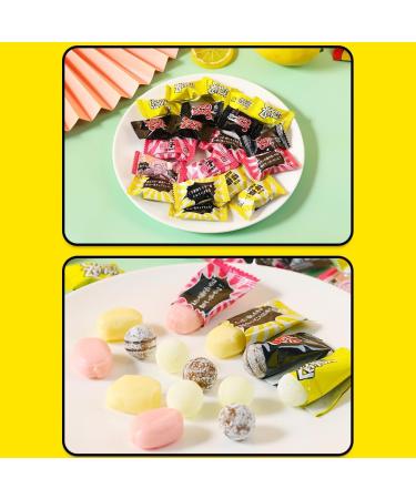 Nobel Japanese Candy Nostalgic Super Sour Lemon Hard Candy Chewy Bonbons Filled Candy Japanese Snacks Box & Candy Gift for Journey Through Asia Imported from Japan (Lemon - 83.6g Bags (Pack of 2)) - Buy Online on GoSupps.com