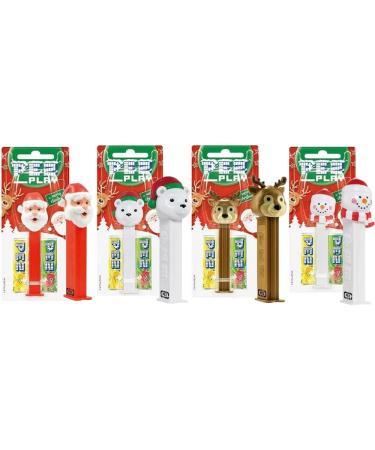 Pez Candy Refills Pack 17g - 4 x Mixed Christmas Theme Dispensers With Candy Refills 17g - Buy Online on GoSupps.com