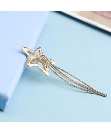 Wendalern Crystal Star Hair Clip Vintage Pearl Rhinestone Hair Pins Gold Pearl Star Hair Clip Crystal Hair Pins Headpiece Bridal Hair Accessories for Women and Girls - Buy Online on GoSupps.com