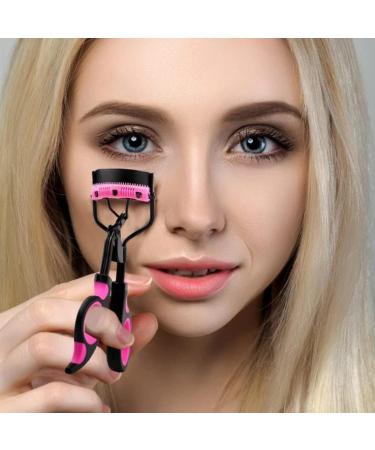 Eyelash Curlers with Comb Stainless Steel Lash Curler Quick Eye Makeup Accessory with 5 Replacement Refills for Women Girl - Buy Online on GoSupps.com