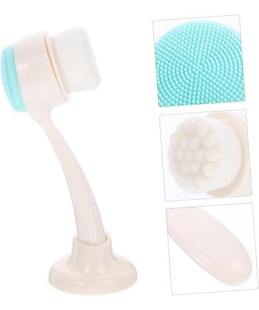 Housoutil Manual Face Brush Face Brush with Holder Facial Brush with Holder Cleaning Tool Pore Cleaner Cleaning Brush Pore Deep Cleansing Brush Hair Accessories Abs Skin Care Child - Buy Online on GoSupps.com