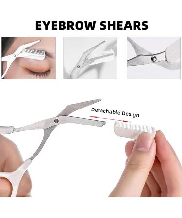 Reiliva 3 in 1 Eyebrow Shaping Grooming Kit for Men & Women - Trimmer Set with Scissors Tweezers & Razor - Perfect Eyebrow Tool for Precision Grooming - Buy Online on GoSupps.com