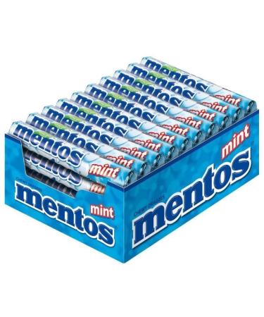 Mentos Sweets Chews Rolls Mints 40 x 38 g (Peppermint)
