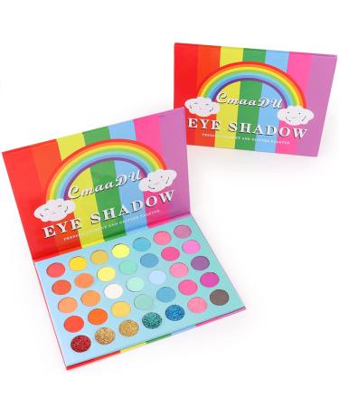 FAEYLI 35-Color Eyeshadow Palette | High Pigmented Matte & Glitter Shades | Long-Lasting Eye Makeup - Buy Online on GoSupps.com