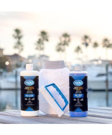 Poli Glow Basic Kit: Complete Fiberglass Restorer for Boats and RVs - Ideal for 25-Foot Boats and RVs - Buy Online on GoSupps.com