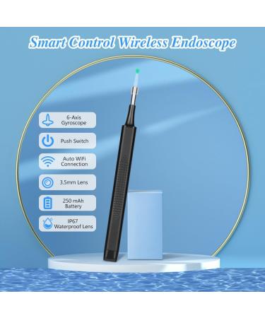 ACWOO WiFi Ear Wax Removal Otoscope - 5040P Waterproof Ear Cleaner with LED for iPhone iPad & Android - Buy Online on GoSupps.com