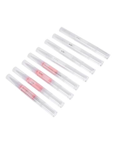 8 Pieces Nutrient Pen Nail Polish Nail Gel Nourishing Nail Oil Finger Paint Gel Nail Polish Cuticle Oil Pen Gel Nail Polish Cuticle Nourishing Nail Nutrition Pen PP