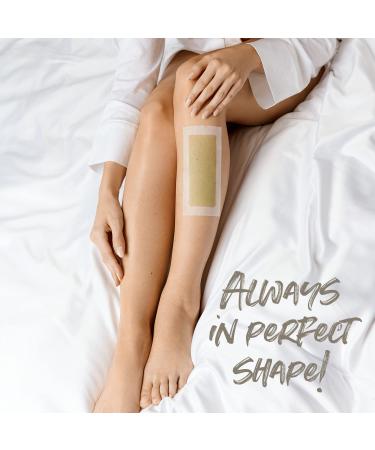 Andmetics Natural Body Cold Wax Strips | 99% Natural Ingredients | Polyethylene & Paraffin Free | Smooth Skin Up to 4 Weeks | Suitable for All Skin Types - Buy Online on GoSupps.com