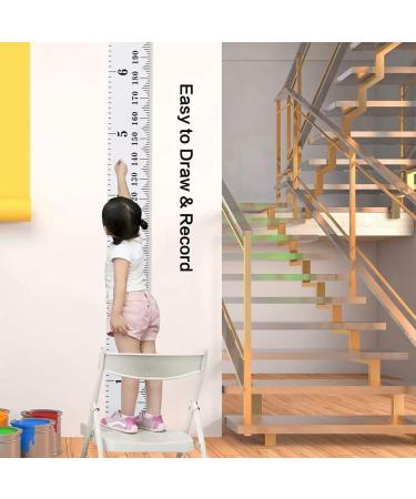 Smlper Kids Height Chart Wall Hanging Ruler Canvas Growth Baby Nursery Decor 79x7.9 (Sun) White - Buy Online on GoSupps.com