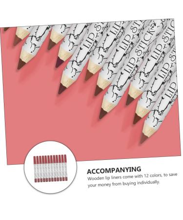 12PCS Waterproof Matte Lip Liner Set - Long-Lasting Lipstick & Eyeliner Makeup Accessories for Women - Buy Online on GoSupps.com