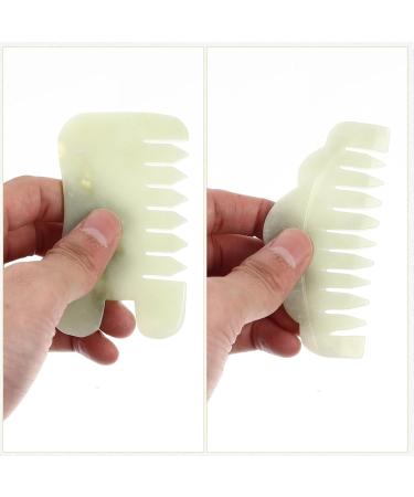 Vicasky Jade Massage Device for Acupuncture & Gua Sha - 2-Part Natural Stone Headwear for Cosmetic Care - Buy Online on GoSupps.com
