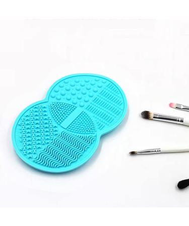 Premium Silicone Makeup Brush Cleaning Mat - Essential Scrubber & Cleaner Pad for Brushes & Sponges (Green) - Perfect for All Cosmetic Tools - Buy Online on GoSupps.com