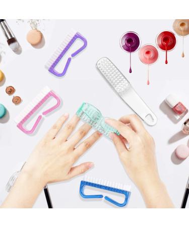 Senignol Handle Grip Nail Brush 5 Pack - Fingernail & Pedicure Cleaning Brushes Kit for Toes and Nails - Men Women Kids - Multicolor - Buy Online on GoSupps.com