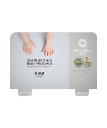 BIBS Colour Symmetrical Pacifier 4 Pack - BPA-Free Natural Rubber Latex Dummy for 0-6 Months - Blush Mix Made in Denmark - Buy Online on GoSupps.com