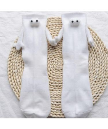TisTik Couple Holding Hands Socks - Funny Magnetic Suction 3D Doll Mix-4pair - Buy Online on GoSupps.com