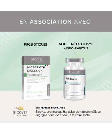 BIOCYTE 5 Digestive Enzymes - Food Supplement Digestion - Based on Amylase Cellulase Lactase Lipase Protease and Peppermint - 60 Capsules - 30 Days Taken - Buy Online on GoSupps.com