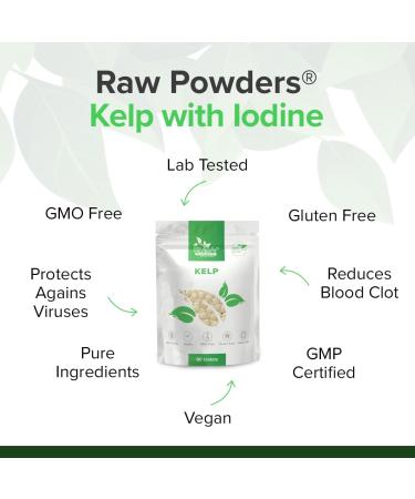 RP Seetang 90 Vegan Tablets | Source of Iodine for Thyroid Health | Supports Skin & Brain | 3-Month Supply | GMO-Free | ISO Certified - Buy Online on GoSupps.com