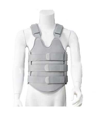 Kaafal Wedf Thoracolumbar Fixed vertebral bandage scoliosis back bandage adjustable foot vaulted back support lumbar belt belts for herniated disc spinal stenosis sciatica gray m