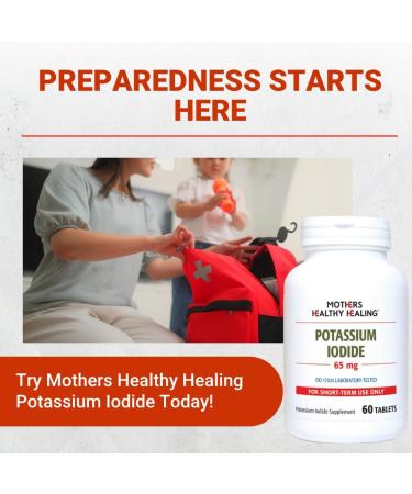 Potassium Iodide Tablet Supplement (65 mg) KI Iodine Pills (60 Tablets) | YODO Naciente | Mothers Healthy Healing 60 Count (Pack of 1) - Buy Online on GoSupps.com