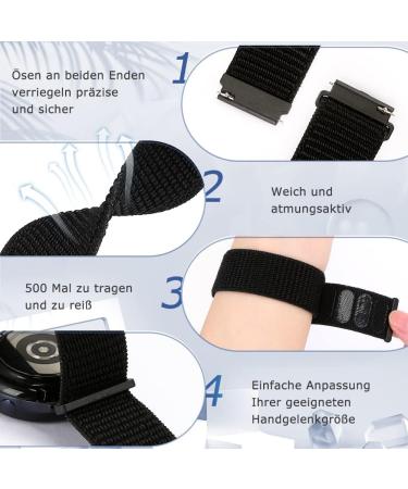 Runostrich Quick Release Watch Bracelet - 18mm 19mm 20mm 22mm | Sport Straps for Men & Women - Dark Black & Iron Gray - Buy Online on GoSupps.com