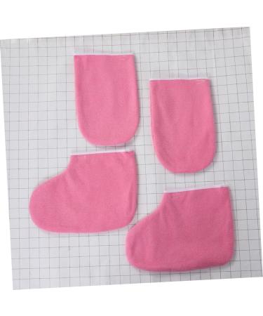 FRCOLOR Practical Wax Heat Cover 10 Sets Leather Horn Boots Mittens Polyester Lining Work Manicure Tools Moisturizing Hand Gloves - Buy Online on GoSupps.com