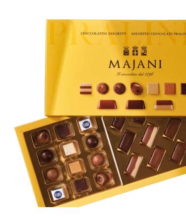 Amanti taste and passion Assorted Chocolate Box | Majani | Classic | Stuffed Fondant | Bigusto | Cocoa Praline | 195g | Gluten Free | Gift Idea