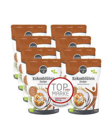 x borchers organic coconut blossom sugar | Caramel and vanilla notes | For sweetening food and drinks | 1 to 1 like sugar | 275g