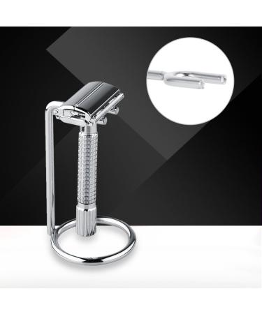 Stylish Shaving Brushes & 4 Alloy Razor Stands | Durable Shaving Tool Holders for Perfect Grooming - Buy Online on GoSupps.com