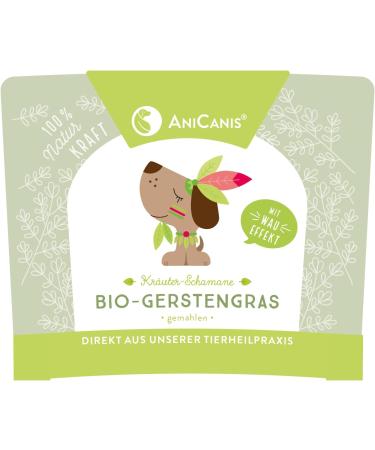 Anicanis Organic Barley Grass Powder for Dogs & Cats - 100g Dietary Supplement for Intestinal Health & Digestive Support - Buy Online on GoSupps.com
