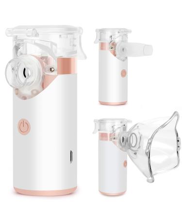 Portable Rechargeable Nebulizer-Ultrasonic Handheld Nebulizer of Cool Mist, Nebulizer Machine with Two Working Modes for Adults & Kids, Used Indoors and Outdoors