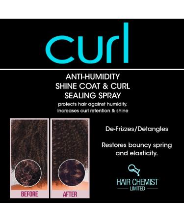 Hair Chemist CURL Anti Humidity Shine Coat & Curl Sealing Spray 8 oz. (Pack of 2) - Buy Online on GoSupps.com