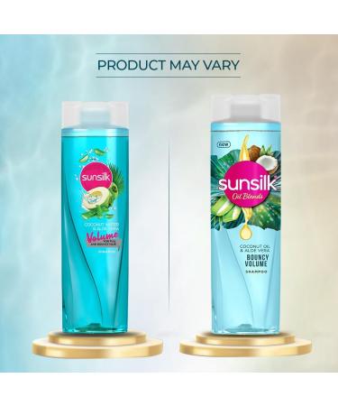 Sunsilk Shampooing VOLUME l'eau de coco et l'aloe vera pour cheveux pleins et rebondissants 195 ml - Buy Online on GoSupps.com