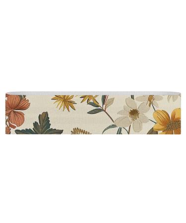 Resistance Bands Exercise Bands Wildflowers and Leaves Printed Elastic Band Leg Bands Resistance Fitness Bands Fabric Resistance Bands