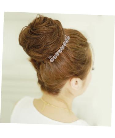 Beaupretty Flower Hairpin Comb Hair Barrettes Hair Clip Rhinestone Bobby Pins Comb Hair Pin Bride Headgear Korean Version Flower Hair Clip Comb - Buy Online on GoSupps.com