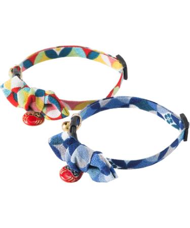 Necoichi Red Daruma Charm Bow Tie Cat Collar - Stylish & Adjustable - Buy Online on GoSupps.com