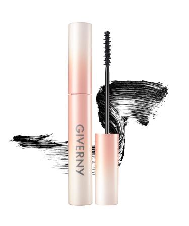 GIVERNY Milchak Volume Mascara   Black Color Volumizing Waterproof Mascara with Plumping Brush for Zero Gravity Voluminous Look - Oil  Water & Sweat Resistant Smudge Proof Mascara  0.24 fl.oz.