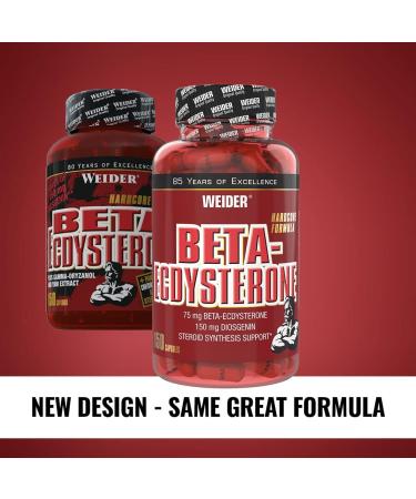Weider Beta-Ecdysteron Capsules - Premium Muscle Building Supplement with Diosgenin & Gamma Oryzanol - High Dose 150 Capsules (1 Pack) - Buy Online on GoSupps.com