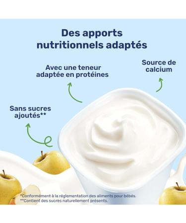 Nestl B b - P'tit onctueux Pomme sans sucres ajout s - d s 6 mois - 4 x 90g (Lot de 4) 4x90g (Lot de 4) - Buy Online on GoSupps.com