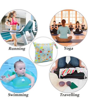 FenFang Baby Wet Bag Small Cloth Nappy Wet Bags 3 PCS - Waterproof Organiser Pouches for Daycare, Travel, Swimming & Beach - Blue - Buy Online on GoSupps.com