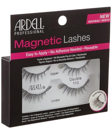 Ardell Magnetic Lashes Double 110 - Real Hair Magnetic Eyelashes with Applicator | Glue-Free Vegan Flexible & Reusable - Buy Online on GoSupps.com