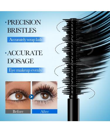 Curling Mascara For Visibly Lifted Lashes Volumizing Smudge-Proof Lengthening Defining Curling Multiplying Buildable Formula Lightweight Smudge-Resistant 2 Count (Black) - Buy Online on GoSupps.com
