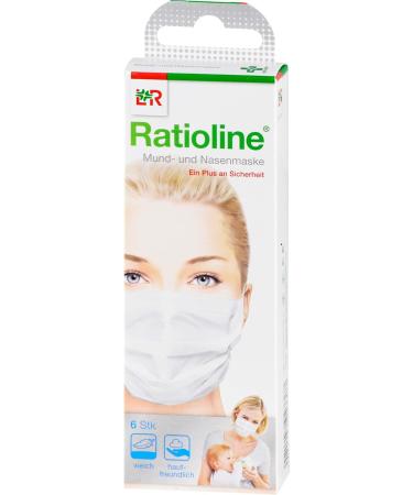 RATIOLINE bambino Mouth & Nose Mask - 6 Pieces | Lohmann & Rauscher - International Shipping - Buy Online on GoSupps.com