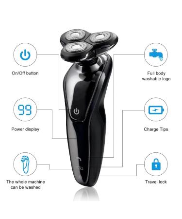 4 IN 1 Electric Head Shaver for Bald Men | USB Rechargeable Hair Trimmer & Razor | Professional 4D Beard Trimmer - Buy Online on GoSupps.com