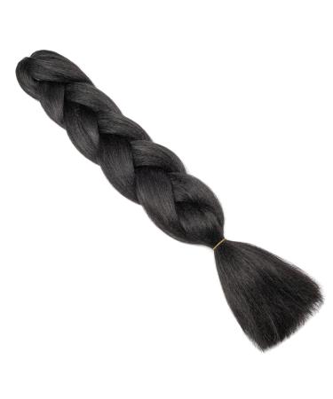 Gairyan Jumbo Braids Extensions - 60cm Ombre Synthetic Braid Art Hair (1 Piece 100g) - Natural Black Afro Hair for Box Crochet Braids - Buy Online on GoSupps.com