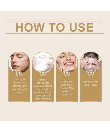 Amino Acid Face Wash Gentle Facial Cleanser for Sensitive Skin: Nourishing and Pore-Tightening Formula for Balanced Skin 3.53 oz White - Buy Online on GoSupps.com